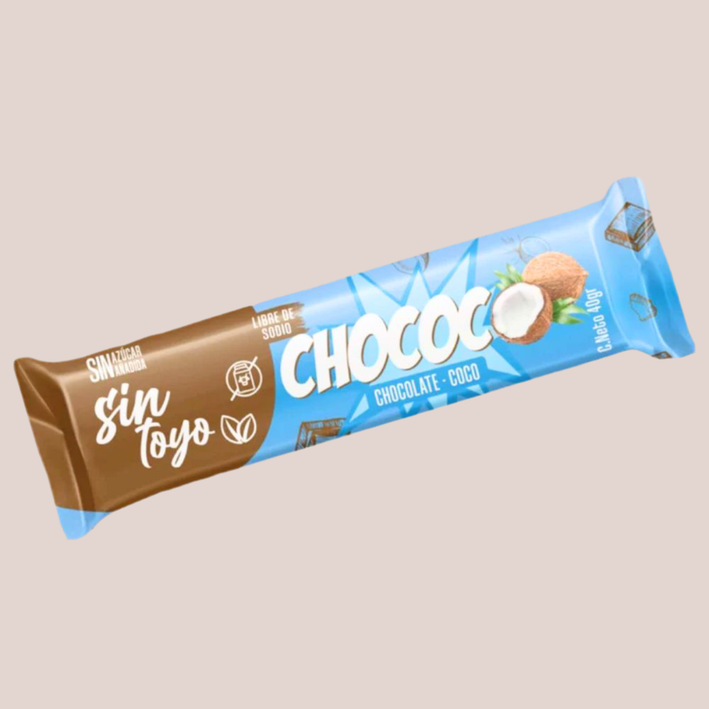 Barra Chococo Chocolate Coco Sin Toyo - und 38 gr