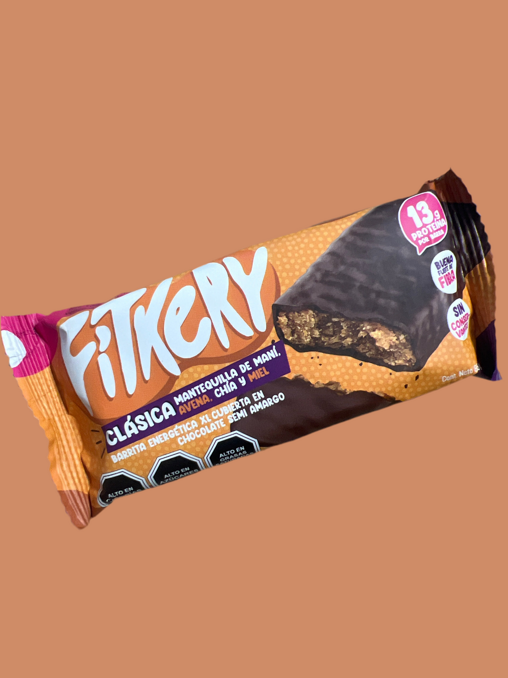 Barra Energética Fitkery Chocolate - 85 gr