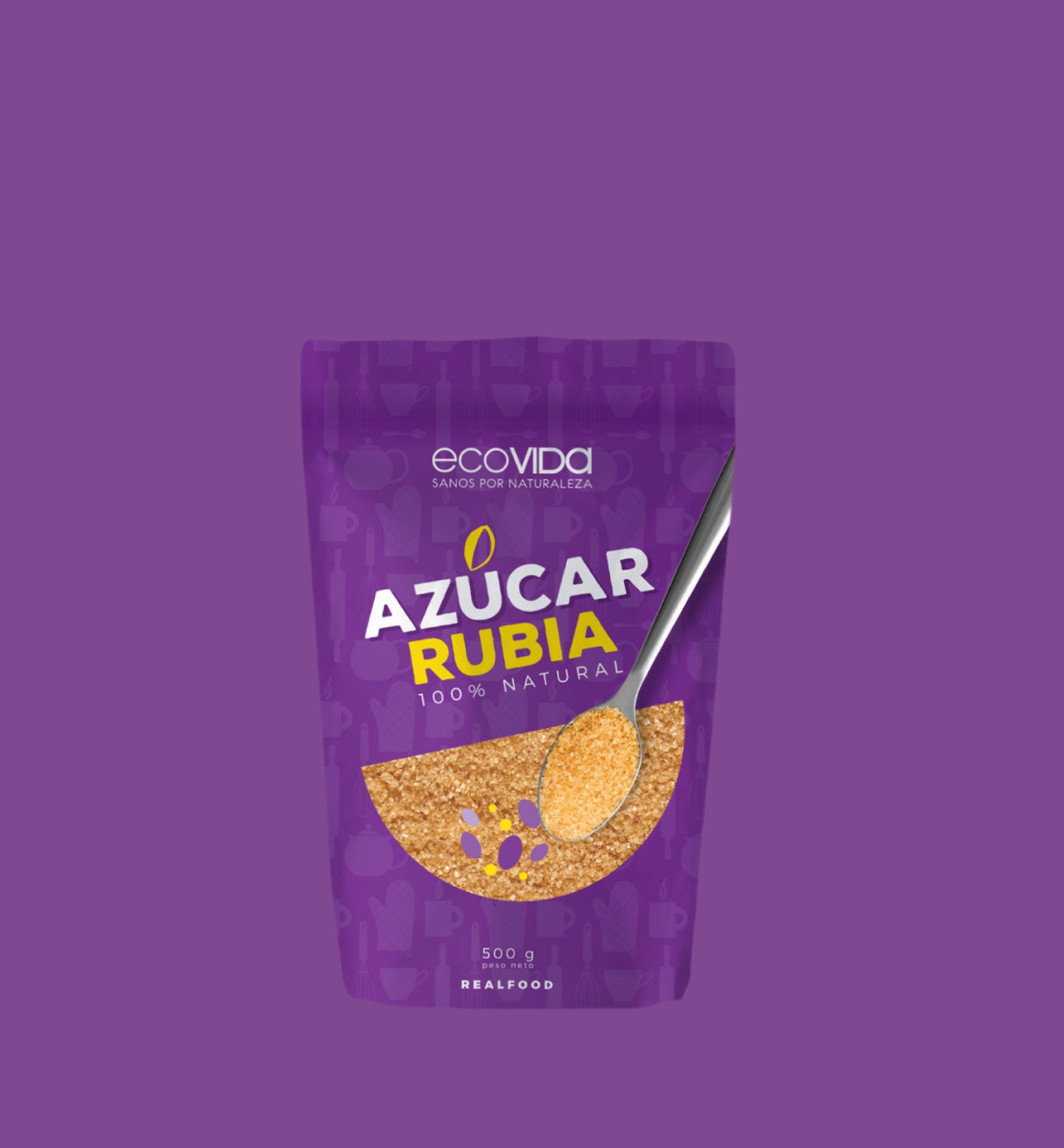 Azúcar Rubia 100% Natural Ecovida - 500 gr