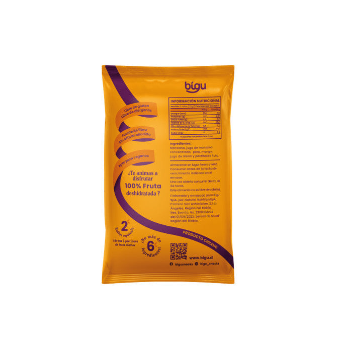 Rollos de Frutas Mango Bígu - 25 gr