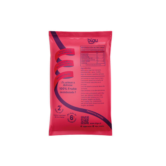 Rollos de Frutas Frutilla Bígu - 25 gr