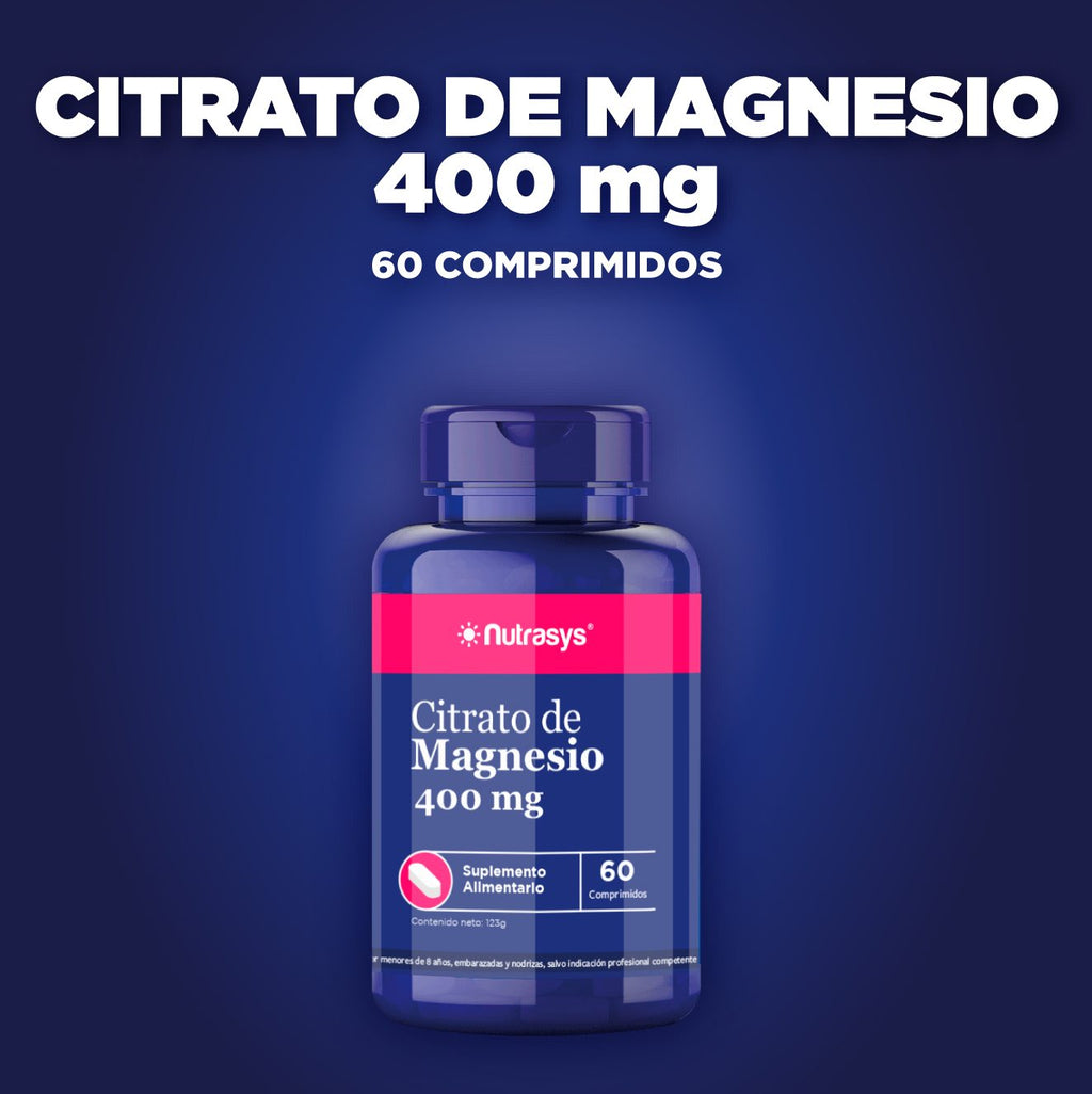 Citrato de Magnesio 400 mg Nutrasys - 60 comprimidos