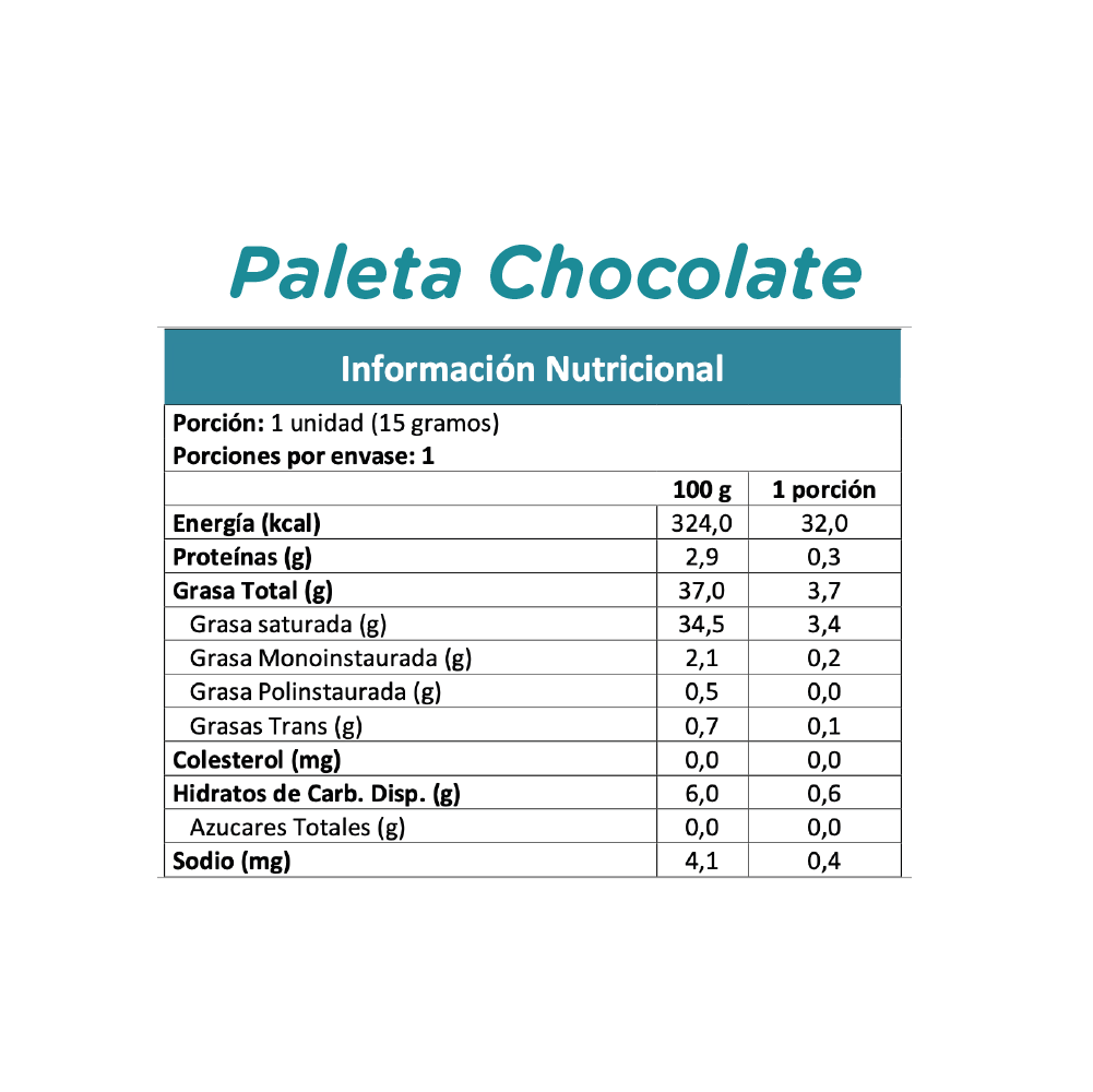 Paleta Chocolate Quinoa Sin Azúcar Vegan El Almendral - und