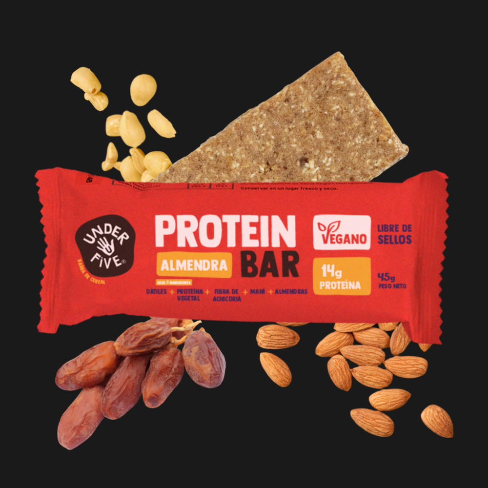 Barra Protein Bar Vegan Almendra Under Five - und 19 gr