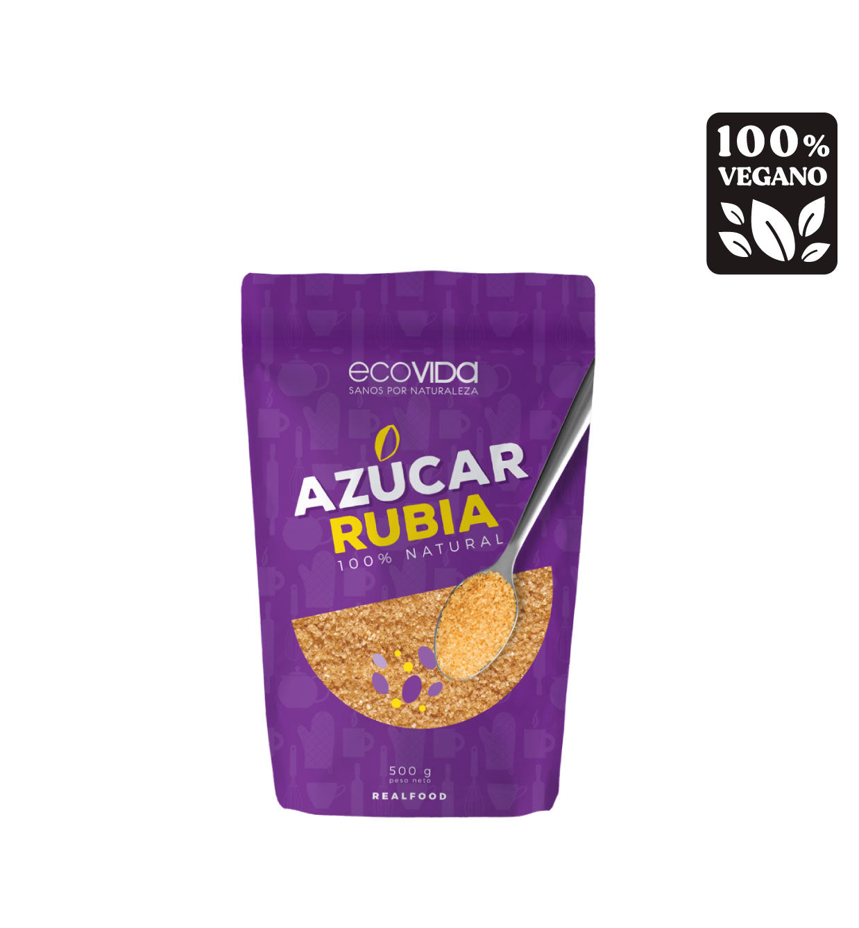 Azúcar Rubia 100% Natural Ecovida - 500 gr