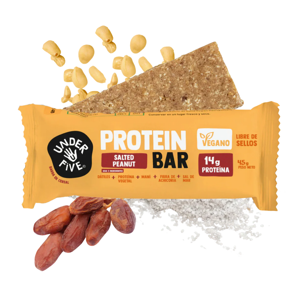 Barra Protein Bar Vegan Salted Peanut Under Five - 19 gr Und