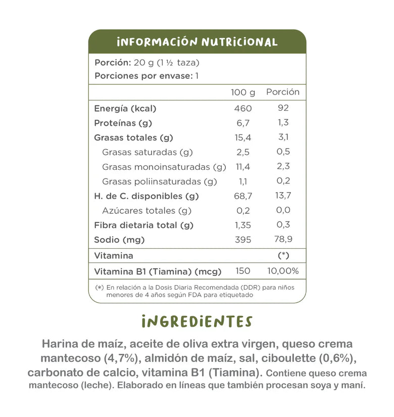 Bombas de Queso Crema & Ciboulette  Kuna Foods - 20 gr
