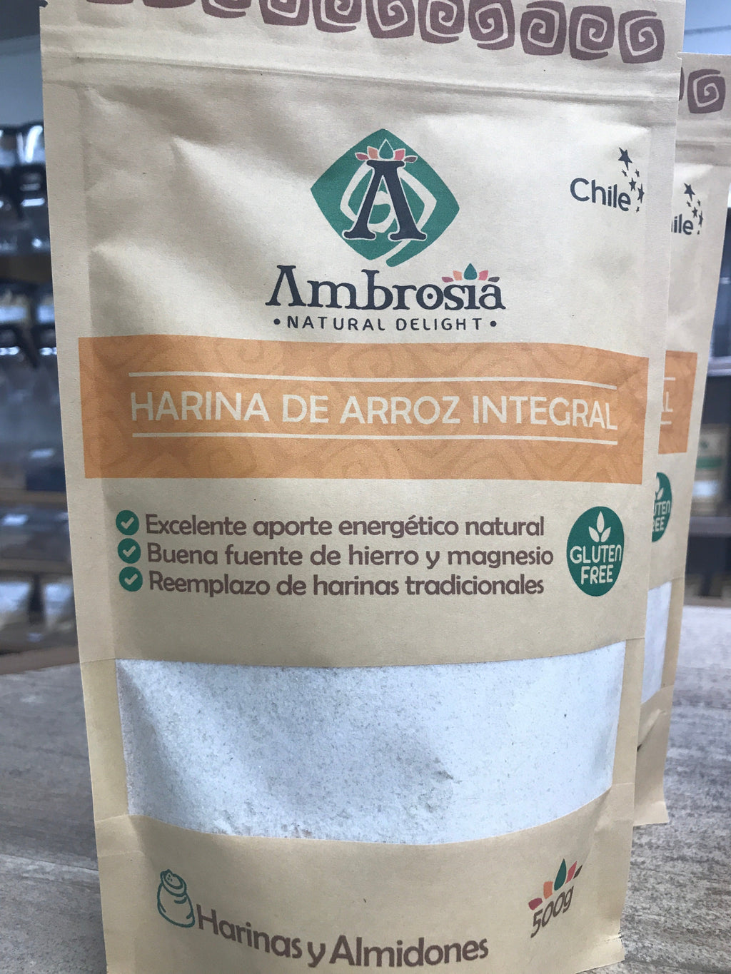 Harina de Arroz Integral Ambrosia Natural Delight - 500 g