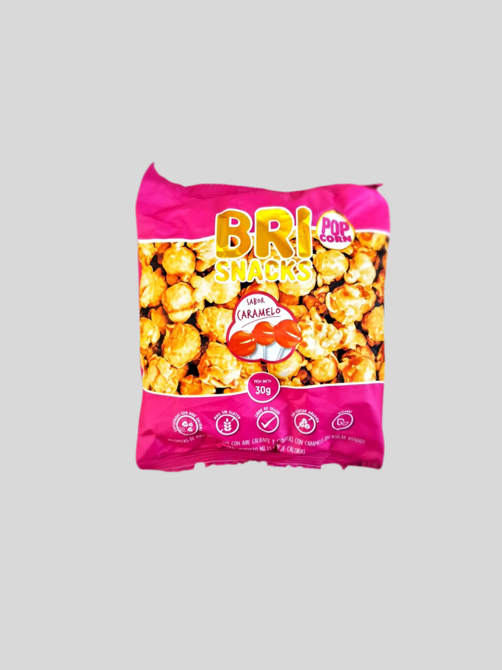 Pop Corn Caramelo Sin Azúcar Bri Snacks - 55 gr