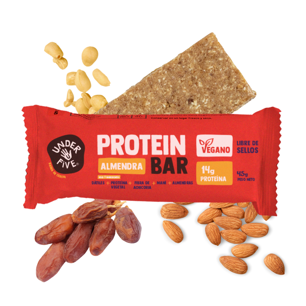Barra Protein Bar Vegan Almendra Under Five - und 19 gr