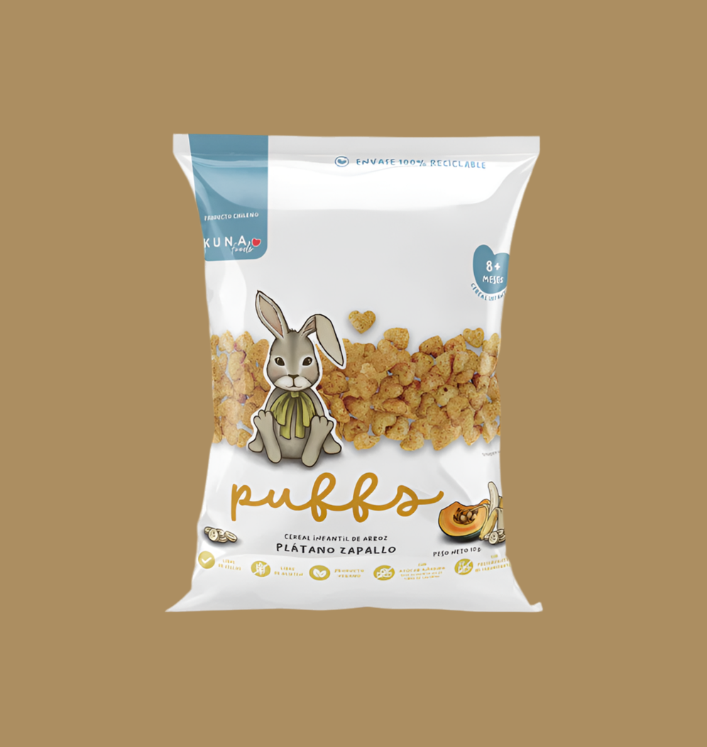 Puffs Plátano Zapallo Kuna Foods - 10 gr
