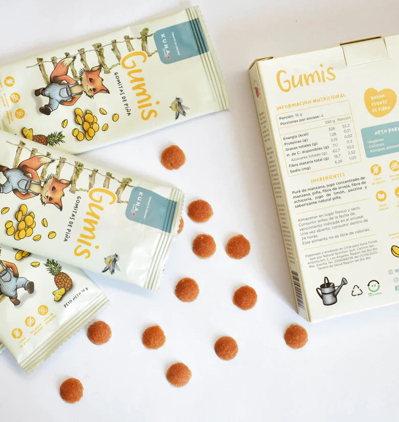 Gumis Piña Kuna Foods - 16 gr