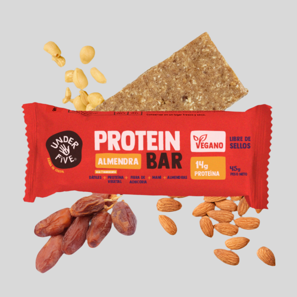 Barra Protein Bar Vegan Almendra Under Five - und 19 gr