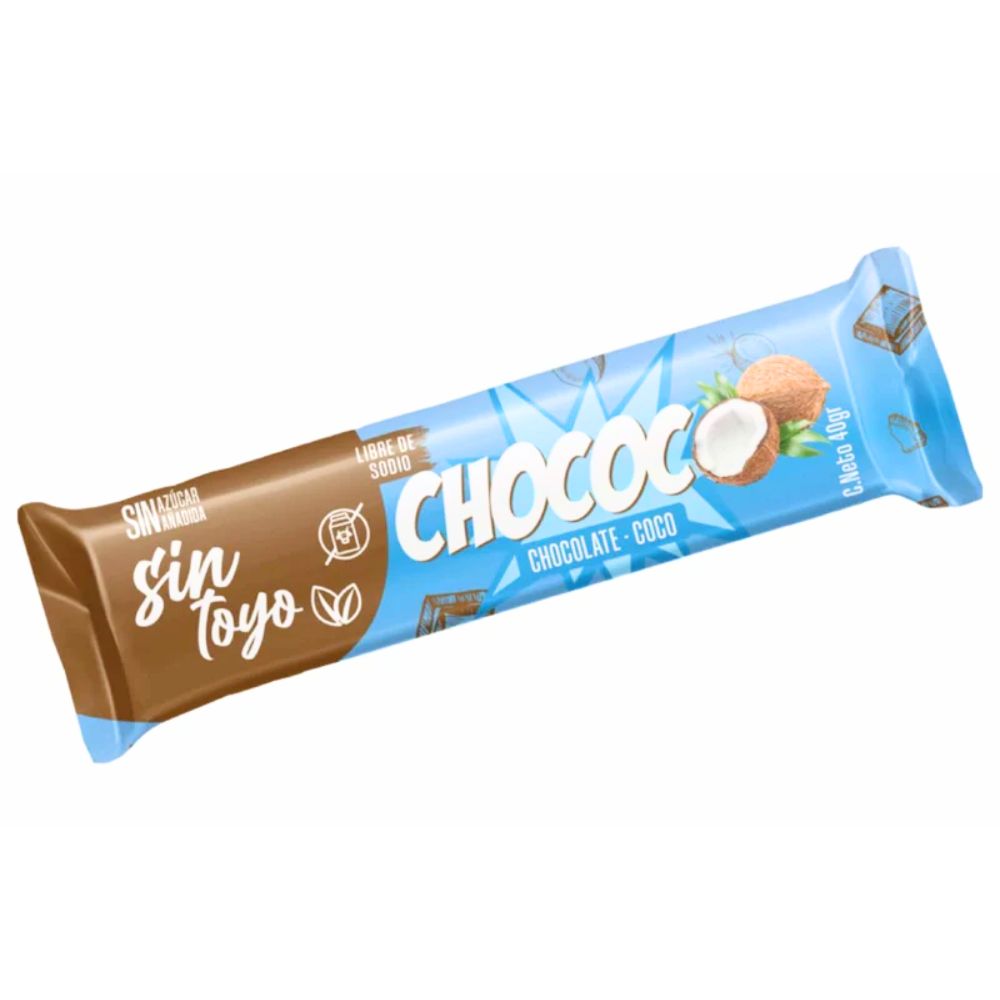 Barra Chococo Chocolate Coco Sin Toyo - und 38 gr