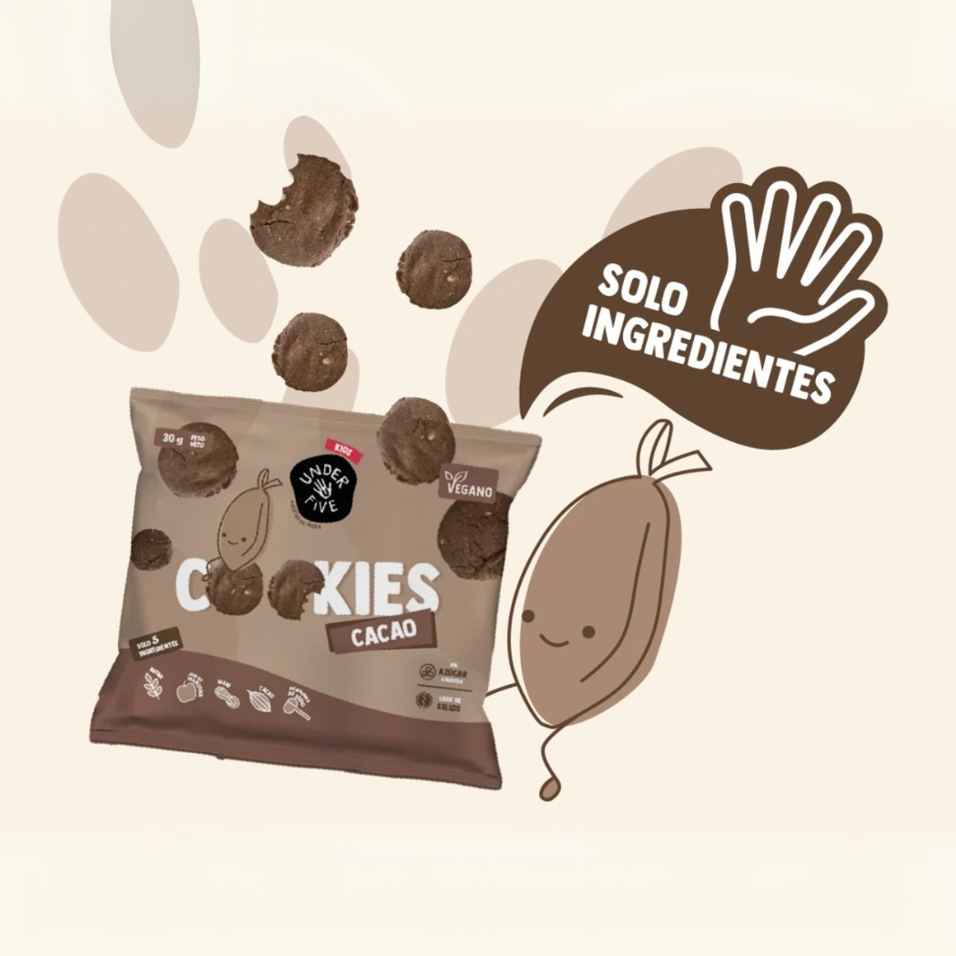 Galletas Cookies Chocolate Sin Azúcar Under Five - 30 gr