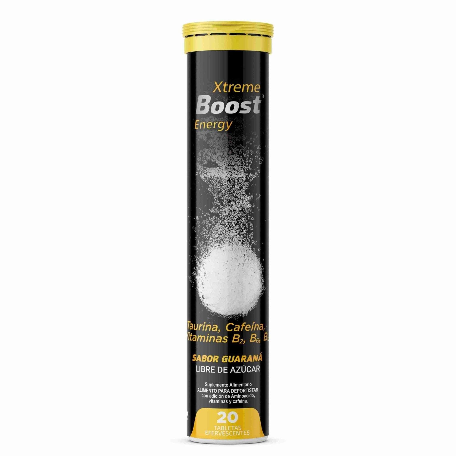 Energizante Sabor Guaraná Xtreme Boost Energy - 20 tabletas efervescentes