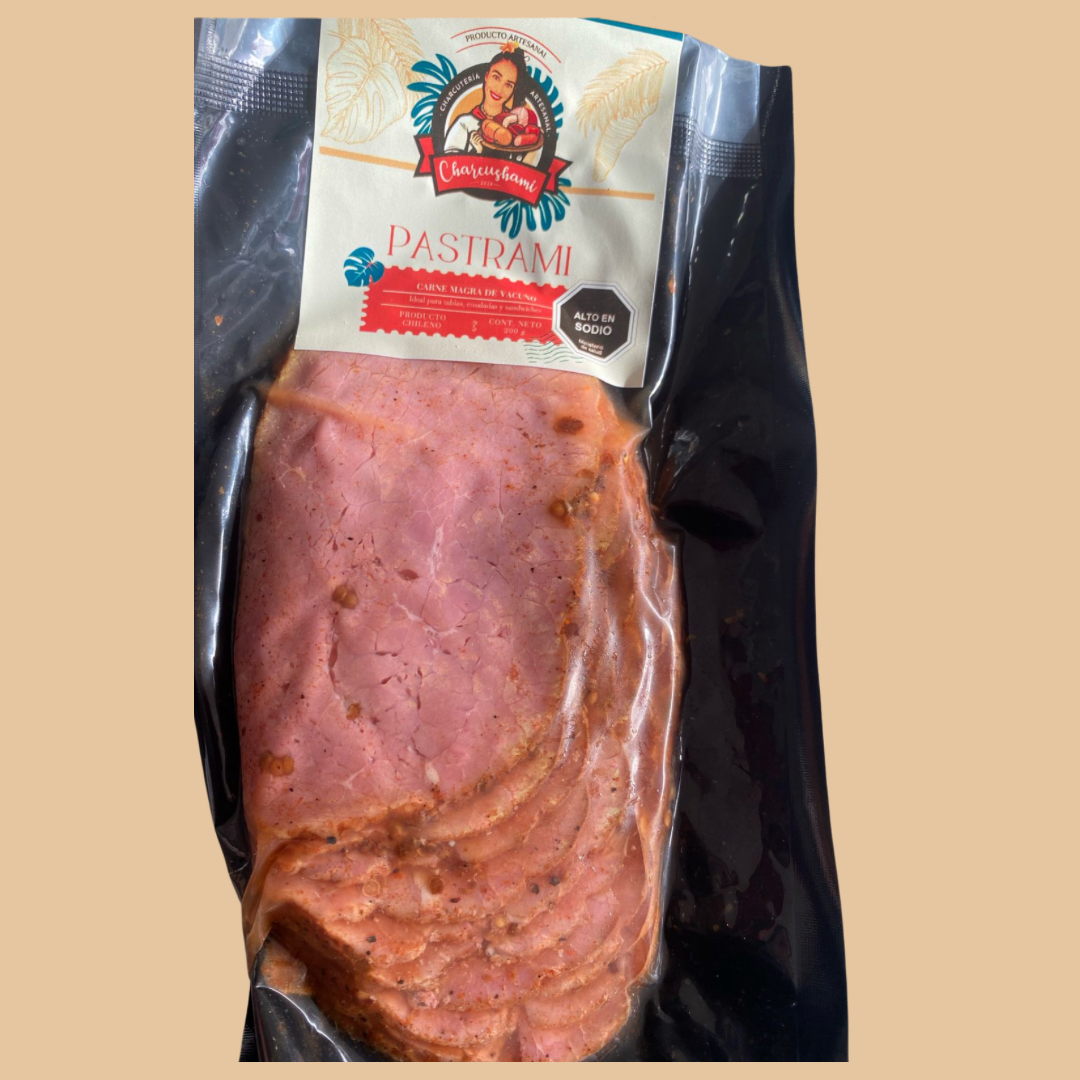 Pastrami 100% Carne Magra Vacuno Charcushami - 200 gr