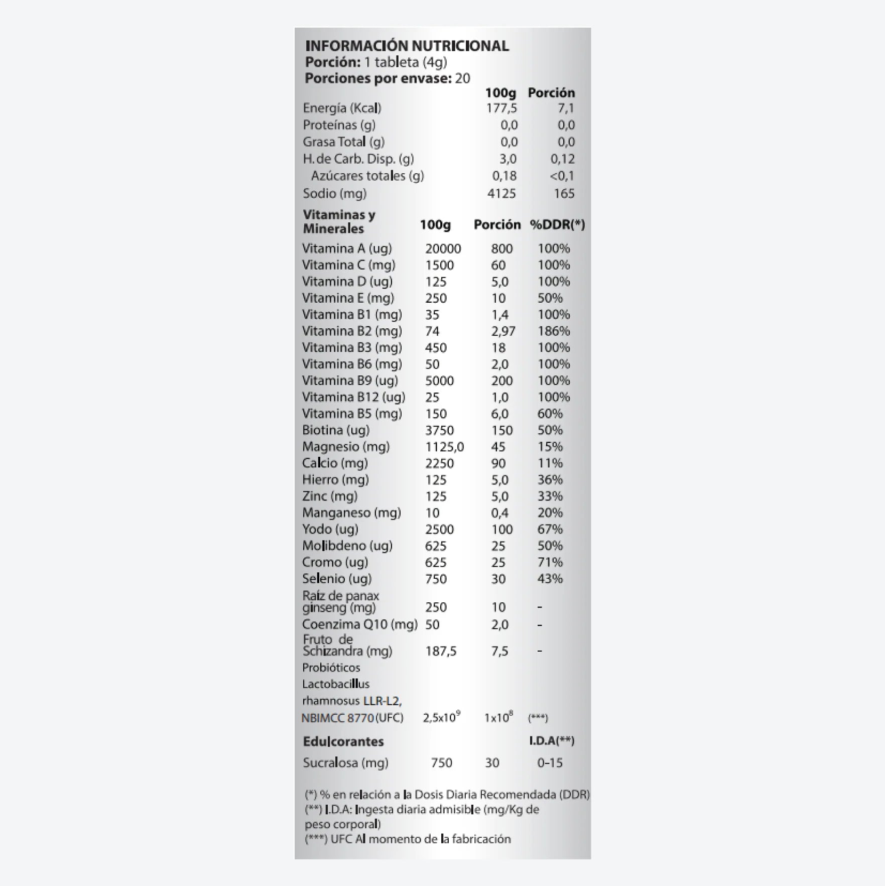 Bioplus + Probioticos Sabor a Naranja German Energy - 20 Tabletas Efervescentes