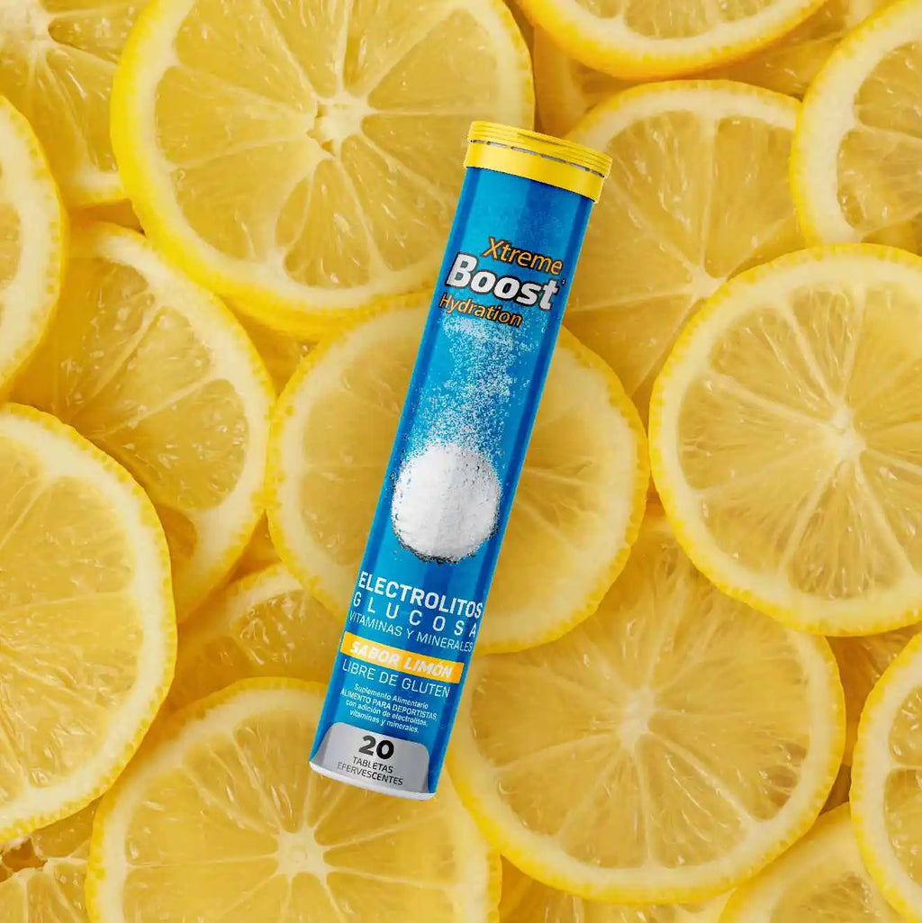 Hydration Rehidratante Sabor Limón Xtreme Boost German Energy - 20 tabletas efervescentes