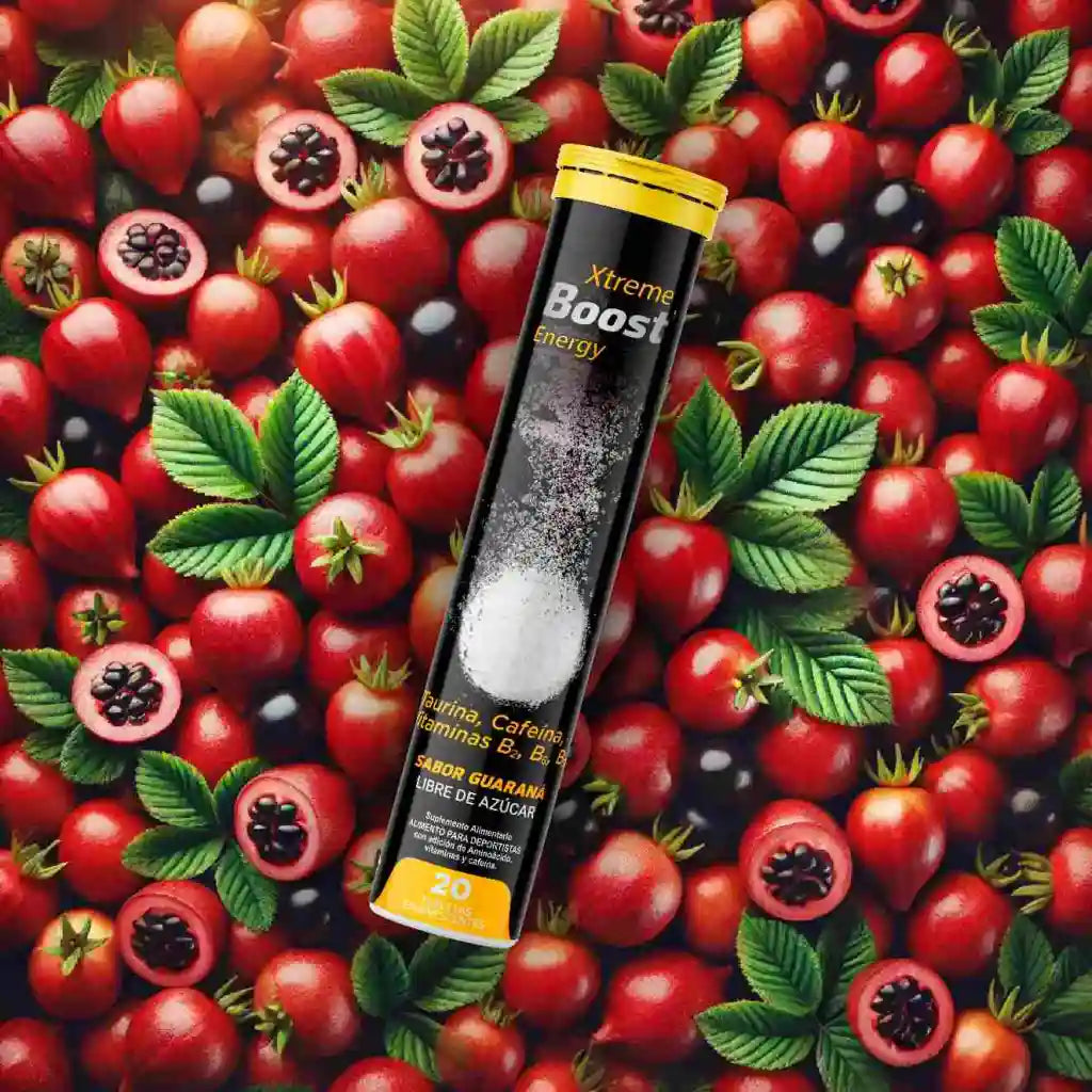 Energizante Sabor Guaraná Xtreme Boost Energy - 20 tabletas efervescentes