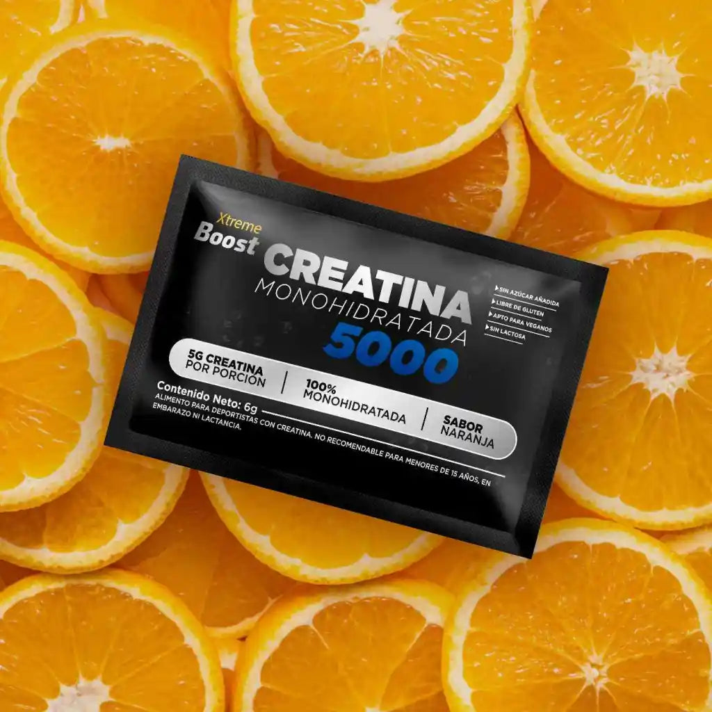 Creatina Monohidratada Sabor Naranja Xtreme Boost - 20 sachet (5 gr creatina)