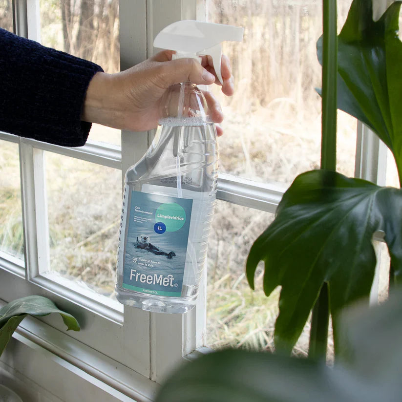 Limpia Vidrios Aroma Té Verde Natural Freemet - 1 Lt