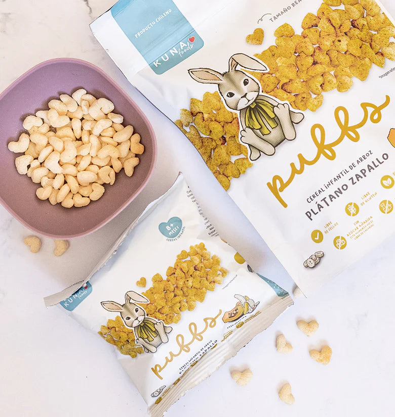 Puffs Plátano Zapallo Kuna Foods - 50 gr