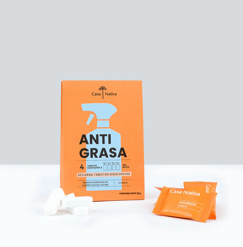 Recarga Anti Grasa Casa Nativa - 4 Unid 500 ml