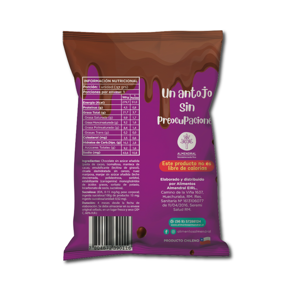 Bombón Ciruela Nuez El Almendral - und