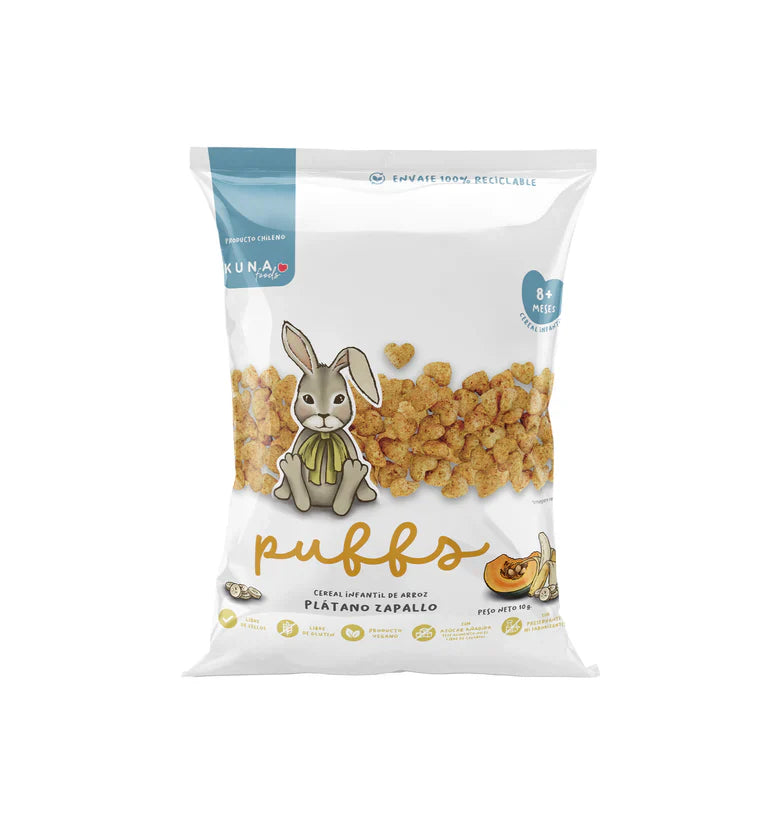 Puffs Plátano Zapallo Kuna Foods - 10 gr