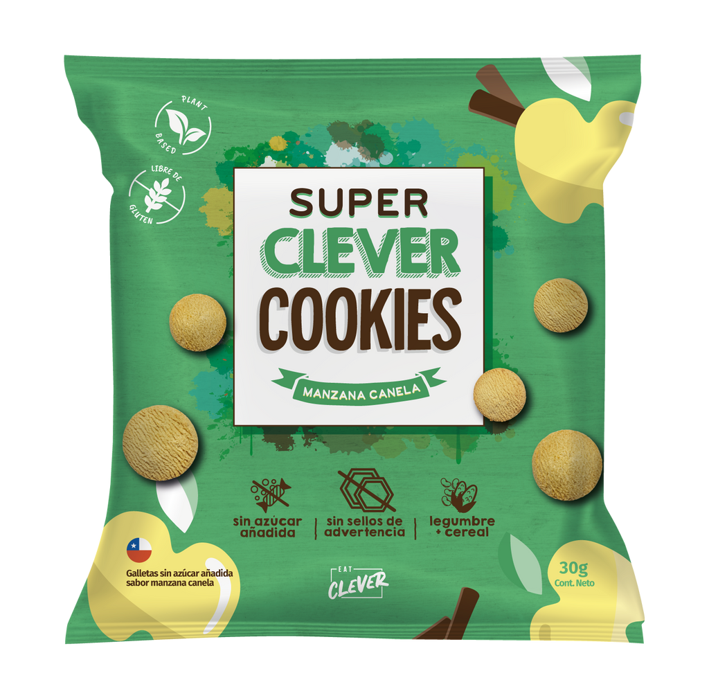 Cookies Manzana Canela Eat Clever - 30 gr