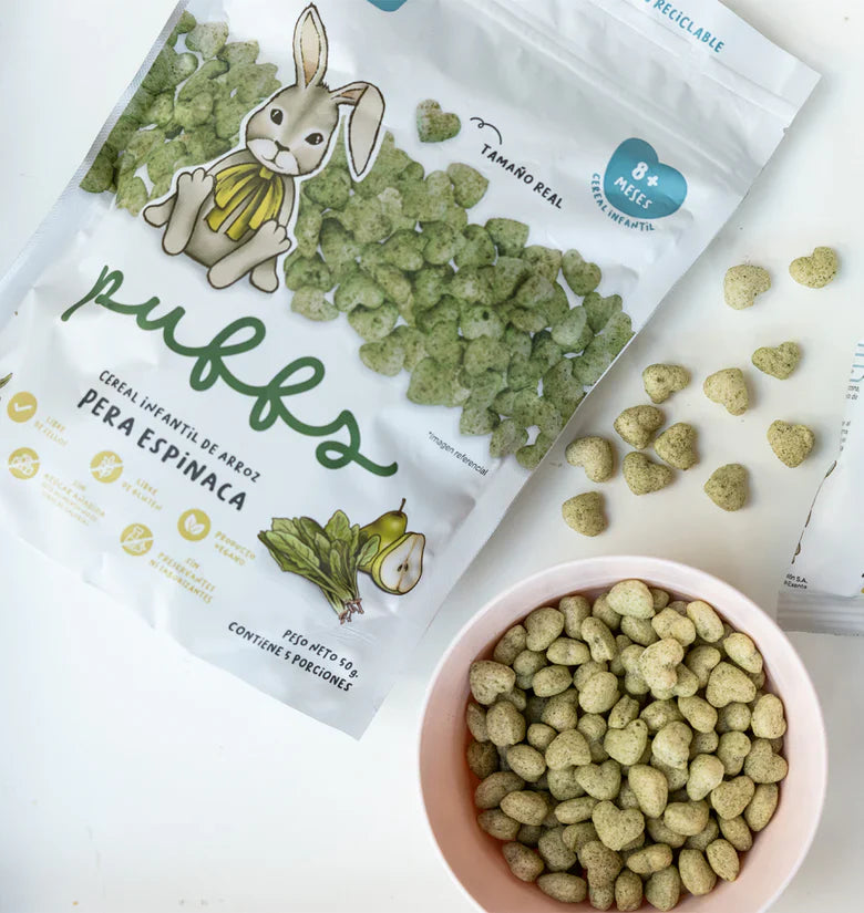 Puffs Pera Espinaca Kuna Foods - 50 gr
