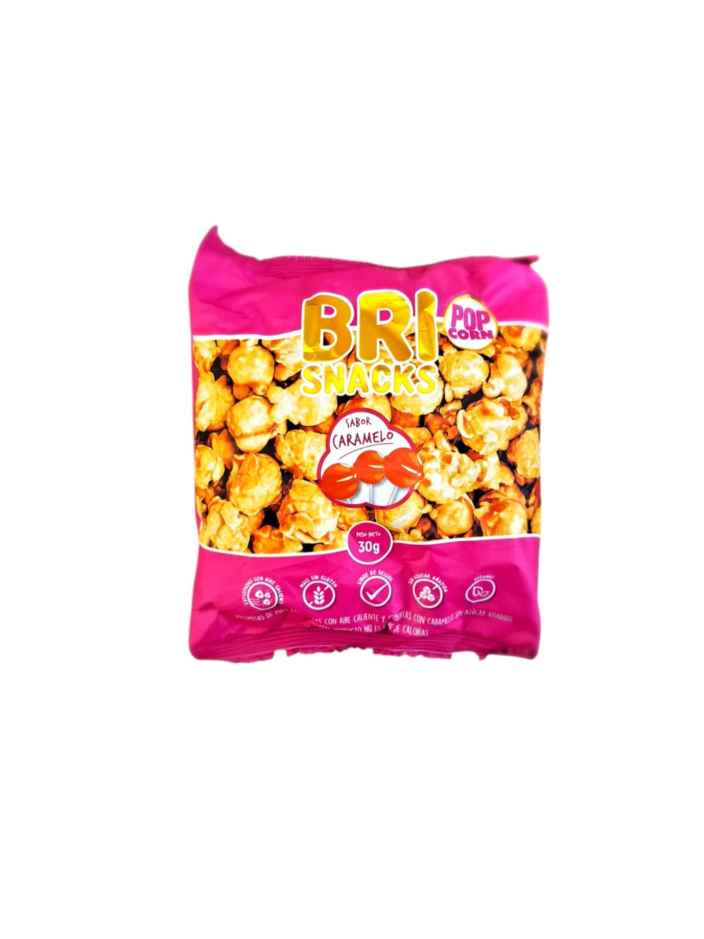 Pop Corn Caramelo Sin Azúcar Bri Snacks - 55 gr