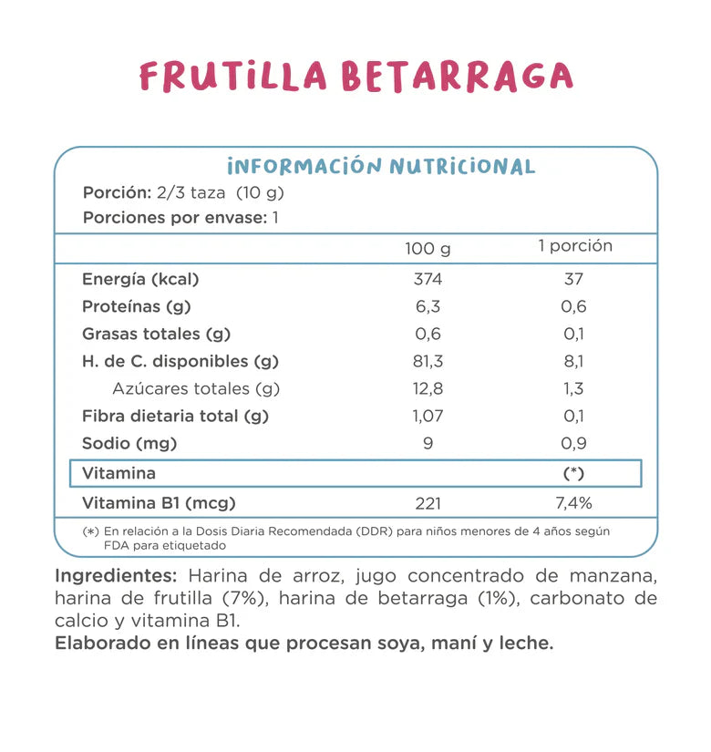 Puffs Frutilla Betarraga Kuna Foods - 10 gr