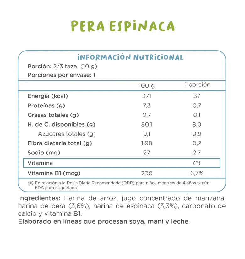 Puffs Pera Espinaca Kuna Foods - 10 gr